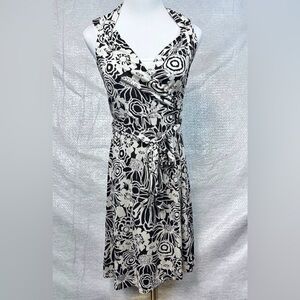 Banana Republic Dress Wrap Size XS Silk‎ Linen Blend Feminine Safari Beach